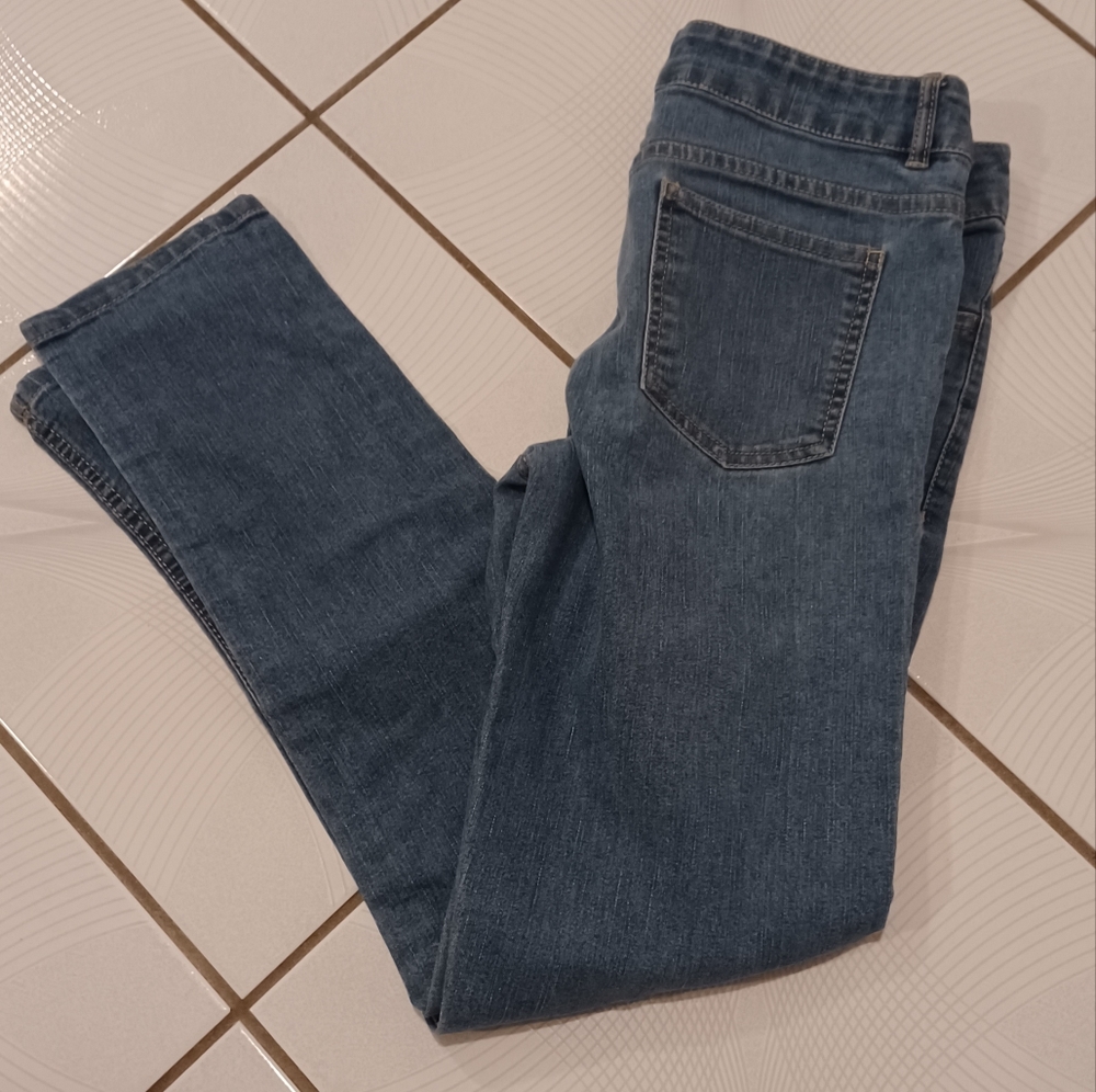 $4 Add-on Adjustable Waist Faded Jeans - Size 14 (Girl)